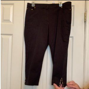 Ruby Rd Black Jean Capri